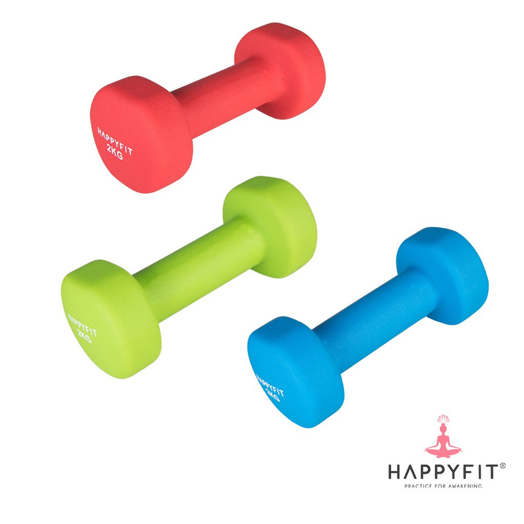 HAPPYFIT Neoprene Dumbbell Kg (2 Pcs)