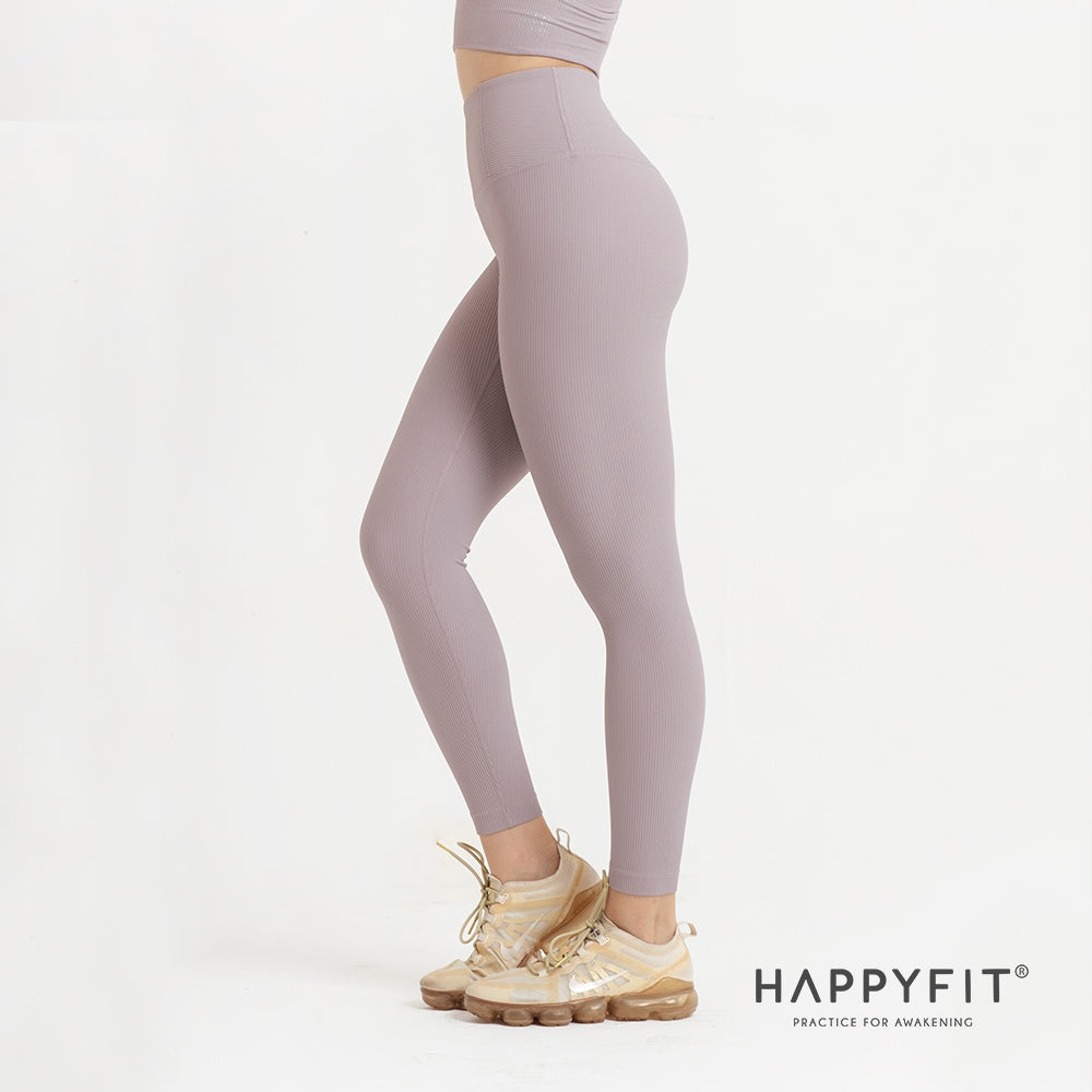 HAPPYFIT Pleated High Waist Leggings HAPPYFIT