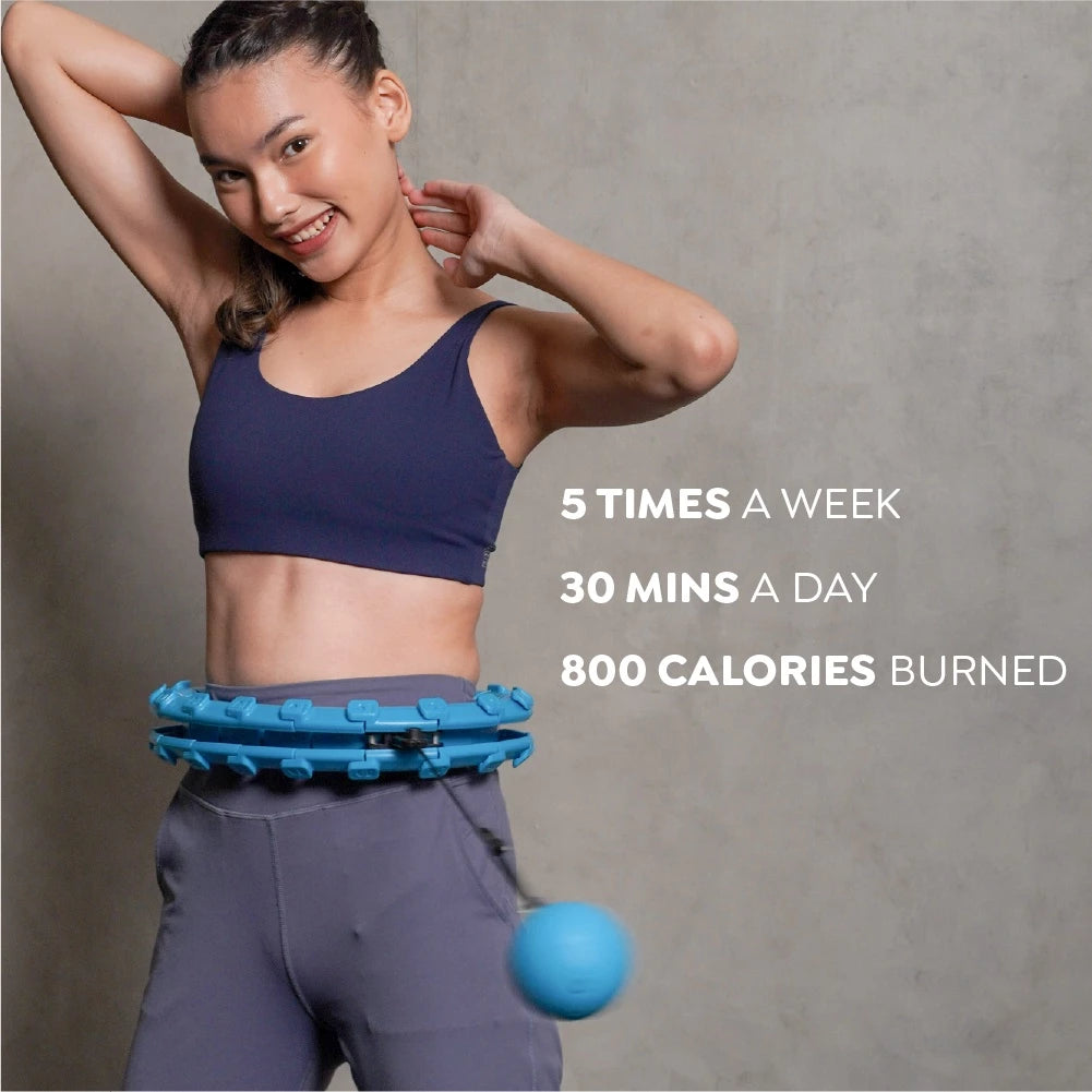 HAPPYFIT 24 Knots Massage Hula Hoop
