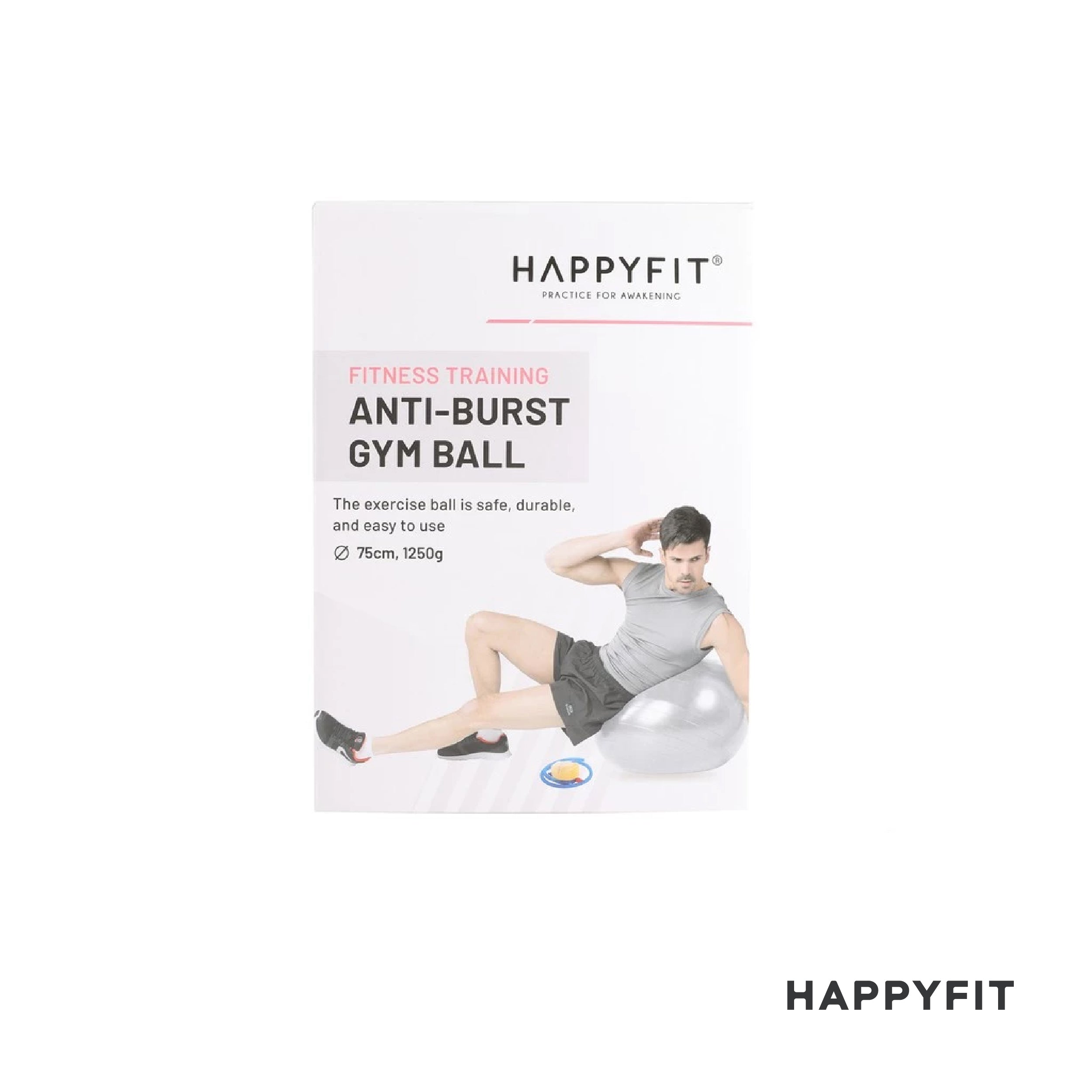 HAPPYFIT Gym Ball 75 Cm