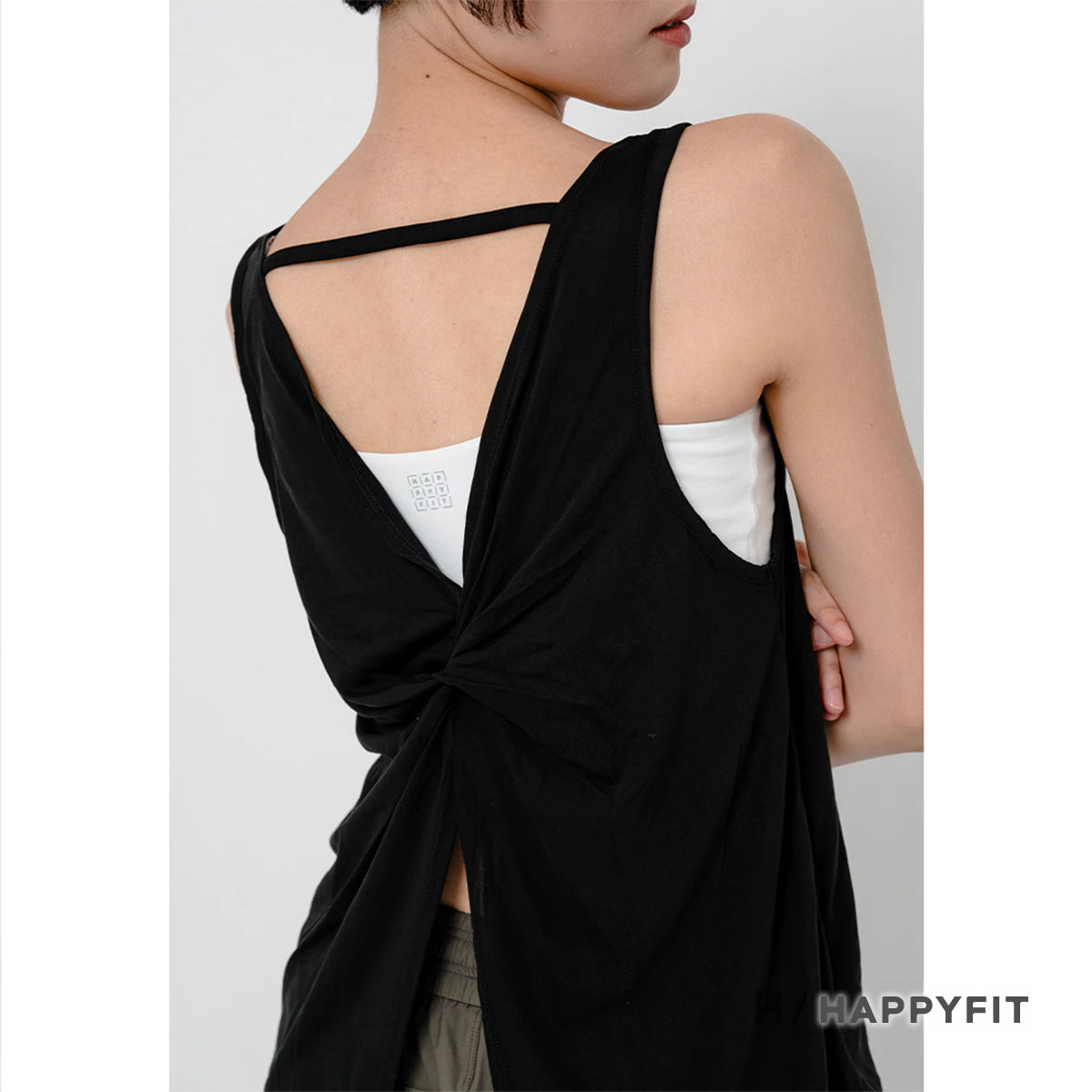 HAPPYFIT Back Tied Tank Top