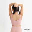 HAPPYFIT Pleated Sports Bra