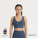 HAPPYFIT Pleated Sports Bra