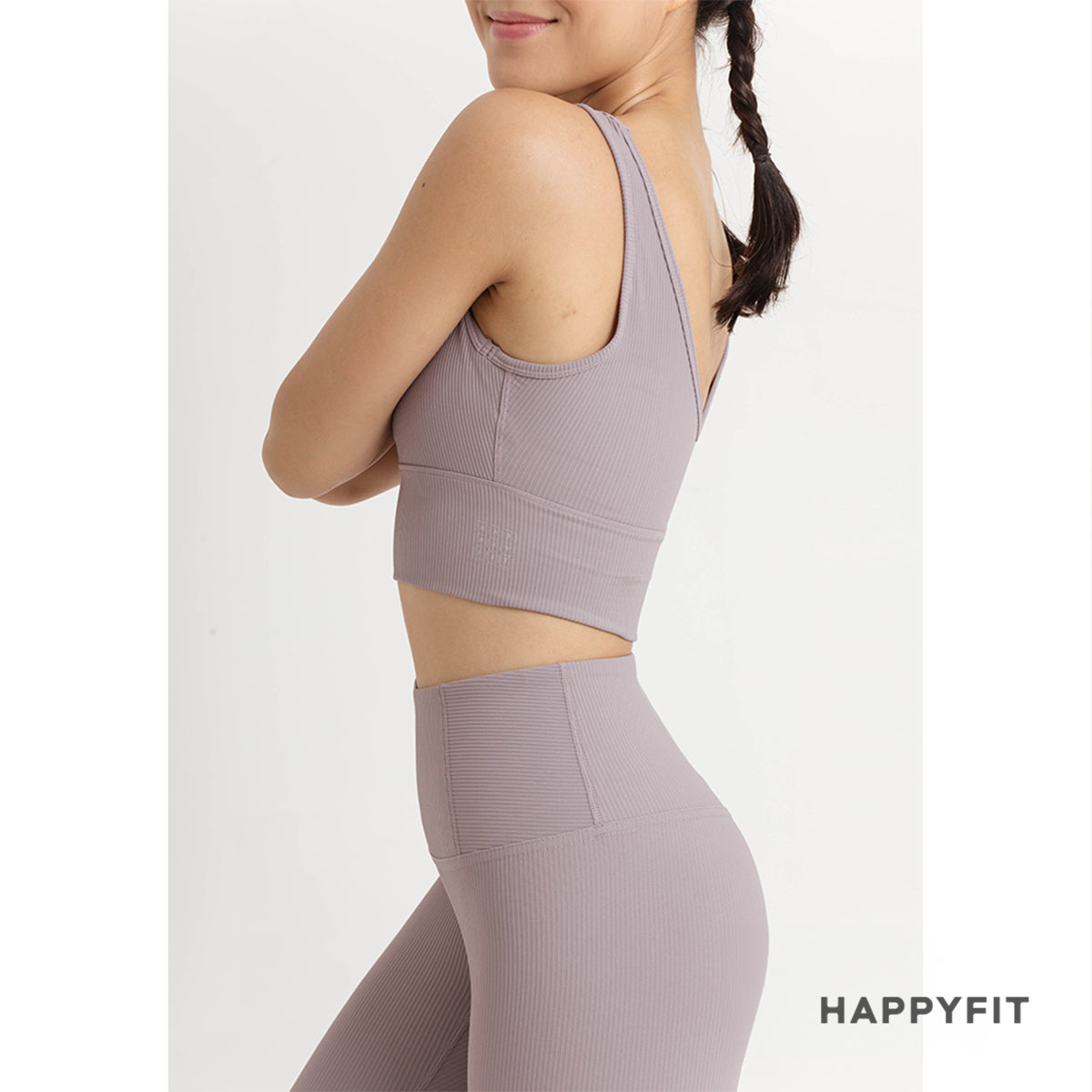 HAPPYFIT Pleated Sports Bra