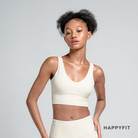 HAPPYFIT Pleated Sports Bra
