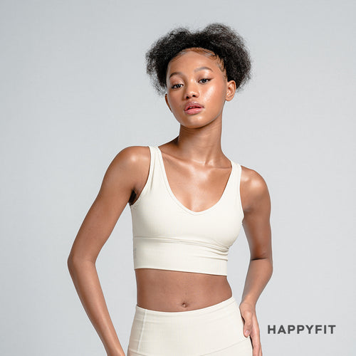 HAPPYFIT Pleated Sports Bra