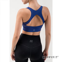 HAPPYFIT Cut Out Back High Support Sports Bra