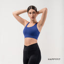HAPPYFIT Cut Out Back High Support Sports Bra