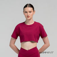 HAPPYFIT - Day to Day Cropped Tee