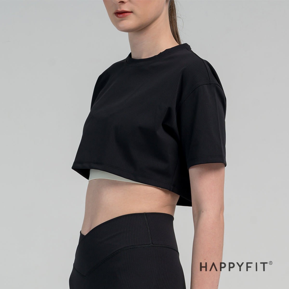 HAPPYFIT - Day to Day Cropped Tee