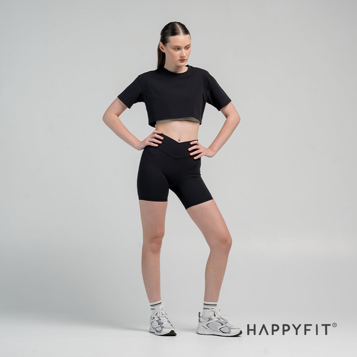 HAPPYFIT - Day to Day Cropped Tee