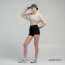 HAPPYFIT Drop Shoulder Comfit Crop Sweatshirt