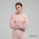 HAPPYFIT Drop Shoulder Comfit Crop Sweatshirt