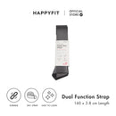 HAPPYFIT Dual Function Yoga Strap Nylon