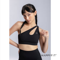 HAPPYFIT Dynamic One Shoulder Sports Bra / Bra Olahraga