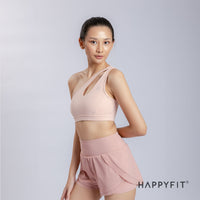 HAPPYFIT Dynamic One Shoulder Sports Bra / Bra Olahraga