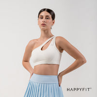 HAPPYFIT Dynamic One Shoulder Sports Bra / Bra Olahraga