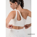 HAPPYFIT Dynamic One Shoulder Sports Bra / Bra Olahraga