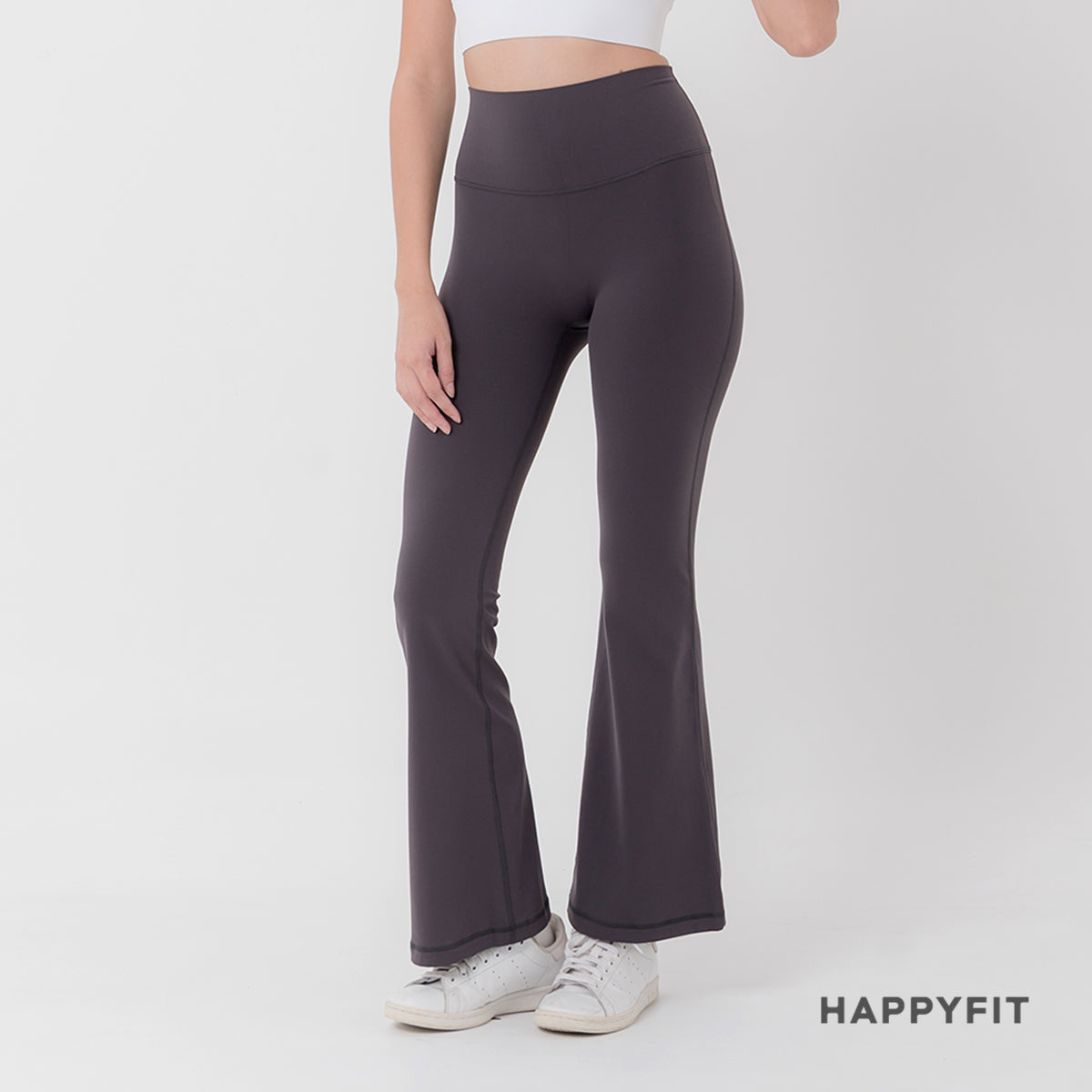 HAPPYFIT Flared Free Size Yoga Pants