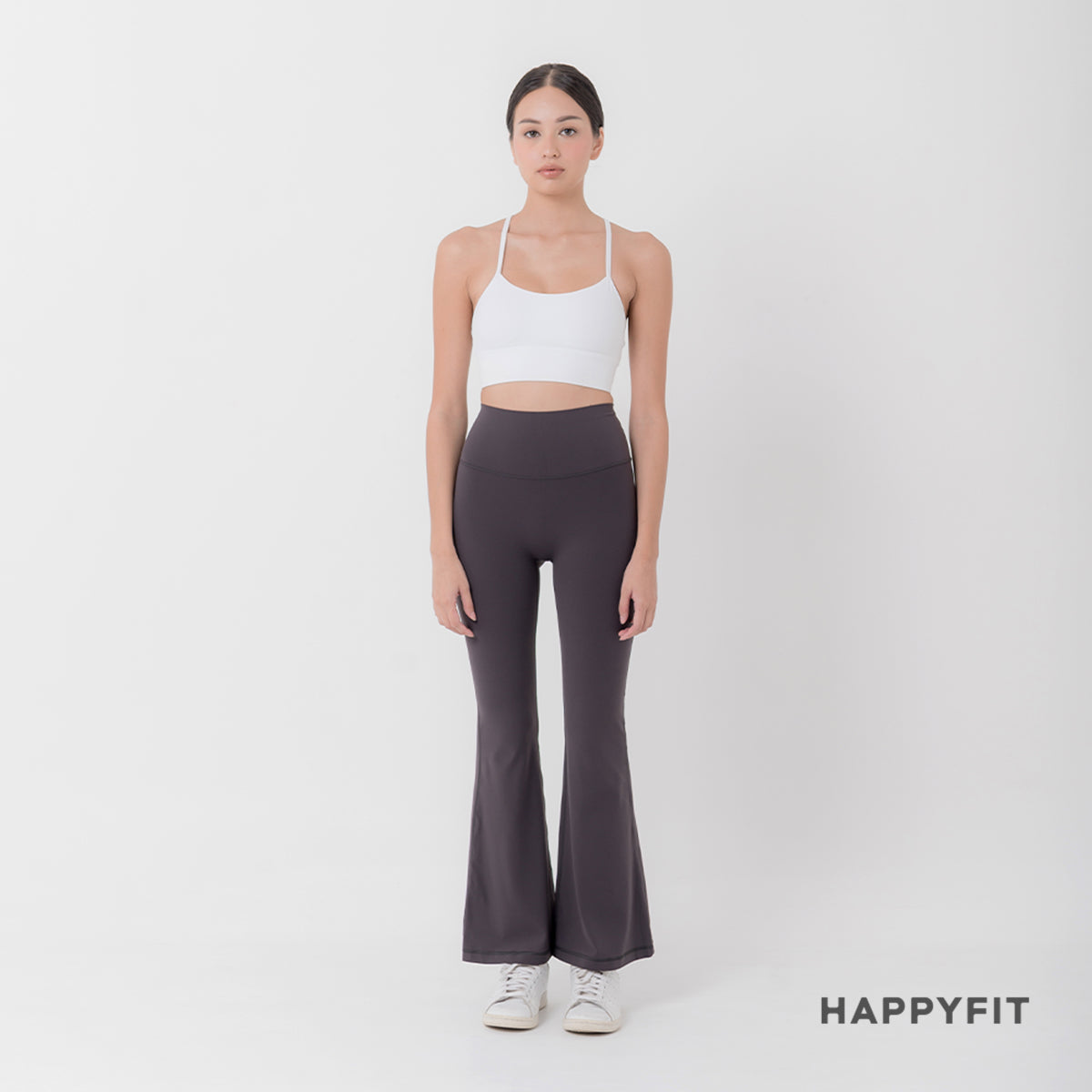 HAPPYFIT Flared Free Size Yoga Pants