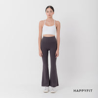 HAPPYFIT Flared Free Size Yoga Pants