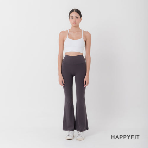 HAPPYFIT Flared Free Size Yoga Pants