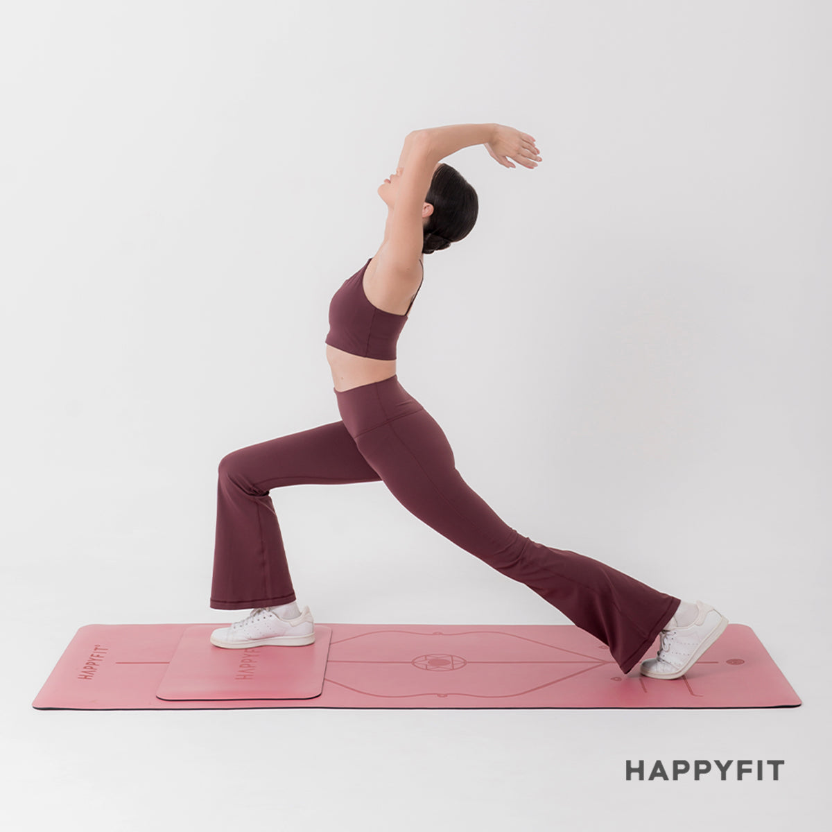 HAPPYFIT Flared Free Size Yoga Pants