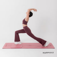 HAPPYFIT Flared Free Size Yoga Pants