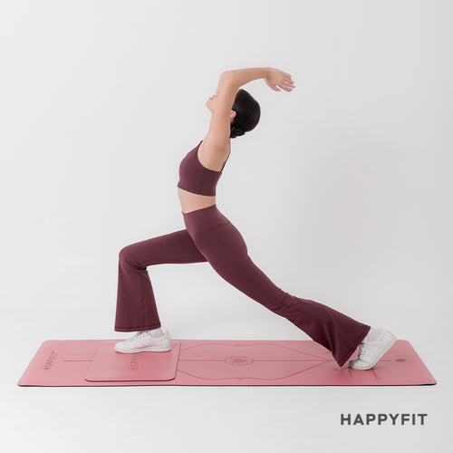 HAPPYFIT Flared Free Size Yoga Pants