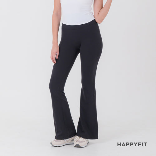 HAPPYFIT Flared Free Size Yoga Pants