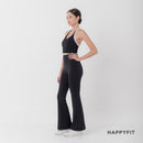 HAPPYFIT Flared Free Size Yoga Pants