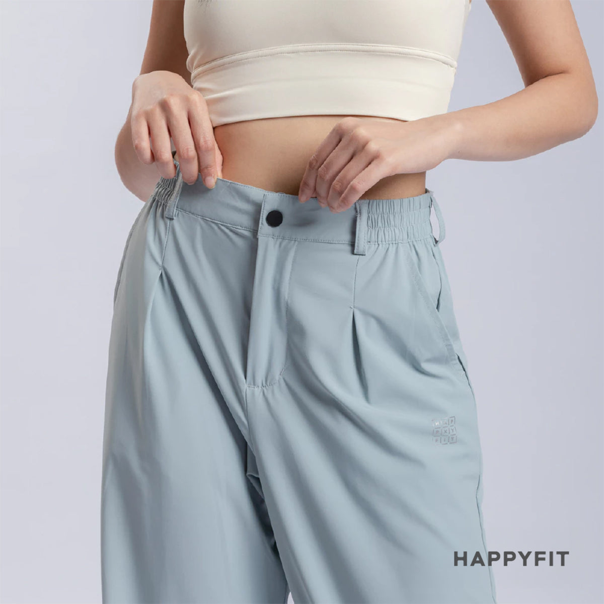 HAPPYFIT Flowy High Waist Trouser Pants