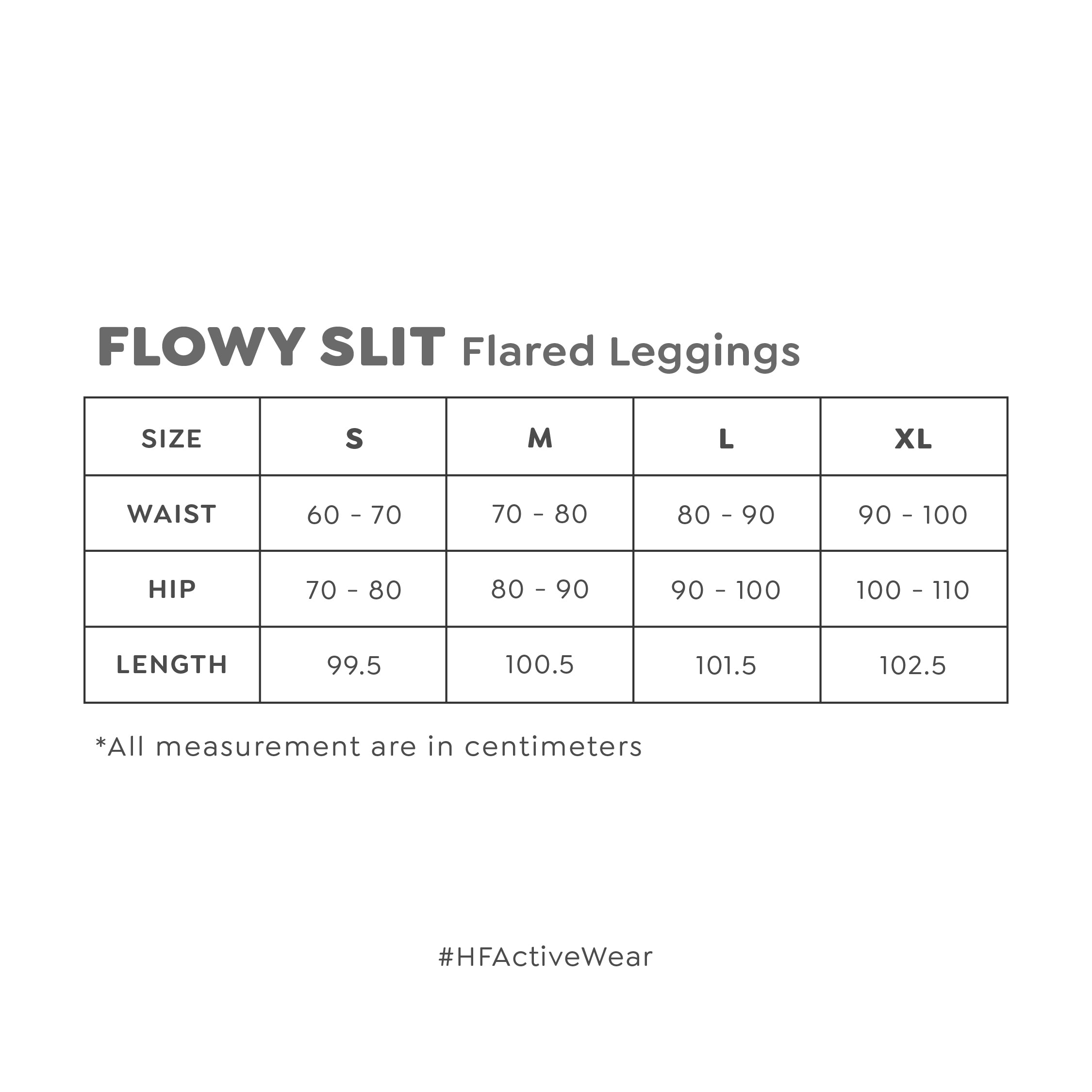 HAPPYFIT Flared Slit Leggings