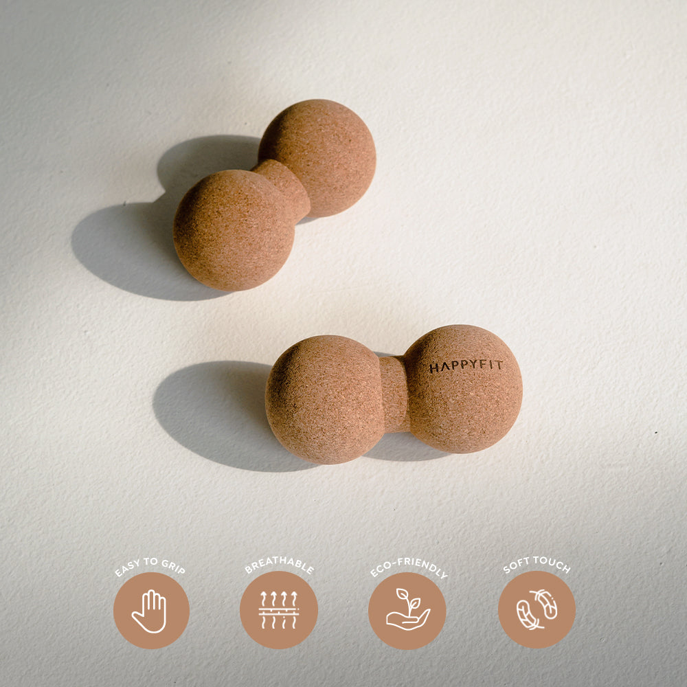 HAPPYFIT Cork Peanut Massage Ball