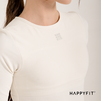 HAPPYFIT Cropped Long Sleeve Ribbed Top HAPPYFIT