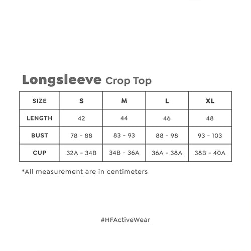 HAPPYFIT Cropped Long Sleeve Sports Top HAPPYFIT