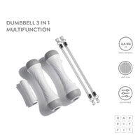 HAPPYFIT Dumbbell 3 In 1 Multifunction 3,6 Kg HAPPYFIT