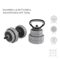 HAPPYFIT Dumbbell & Kettlebell Adjustable Set 7,5 Kg HAPPYFIT