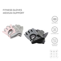 HAPPYFIT Fitness Gloves Medium Support HAPPYFIT