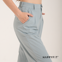 HAPPYFIT Flowy High Waist Trouser Pants HAPPYFIT