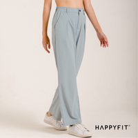 HAPPYFIT Flowy High Waist Trouser Pants HAPPYFIT