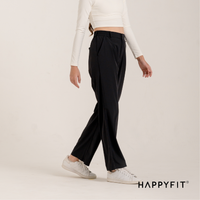 HAPPYFIT Flowy High Waist Trouser Pants HAPPYFIT