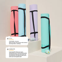 HAPPYFIT [Free Strap] Yoga Mat Tpe Eco Friendly 6mm HAPPYFIT