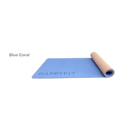 HAPPYFIT [Free Strap] Yoga Mat Tpe Eco Friendly 6mm HAPPYFIT