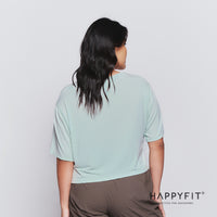 HAPPYFIT Luna Medium Sleeve Crop Top HAPPYFIT