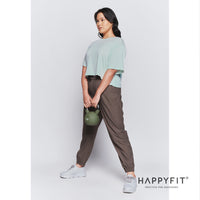 HAPPYFIT Luna Medium Sleeve Crop Top HAPPYFIT