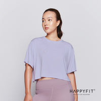 HAPPYFIT Luna Medium Sleeve Crop Top HAPPYFIT