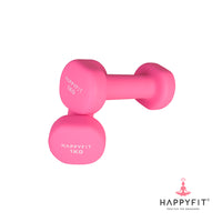 HAPPYFIT Neoprene Dumbbell 1 Kg (2 Pcs) HAPPYFIT