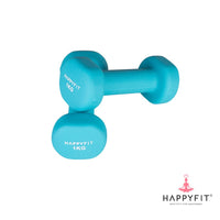 HAPPYFIT Neoprene Dumbbell 1 Kg (2 Pcs) HAPPYFIT