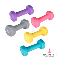 HAPPYFIT Neoprene Dumbbell 1 Kg (2 Pcs) HAPPYFIT